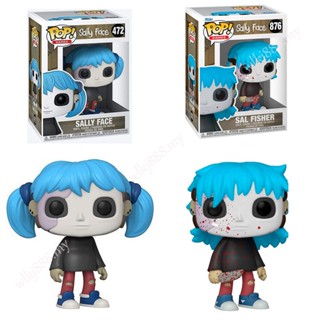 โมเดลฟิกเกอร์ Funko POP 876 Sally Face 472 Stupid Face Game Sal Fisher Articulado ของเล่นสําหรับเด็ก