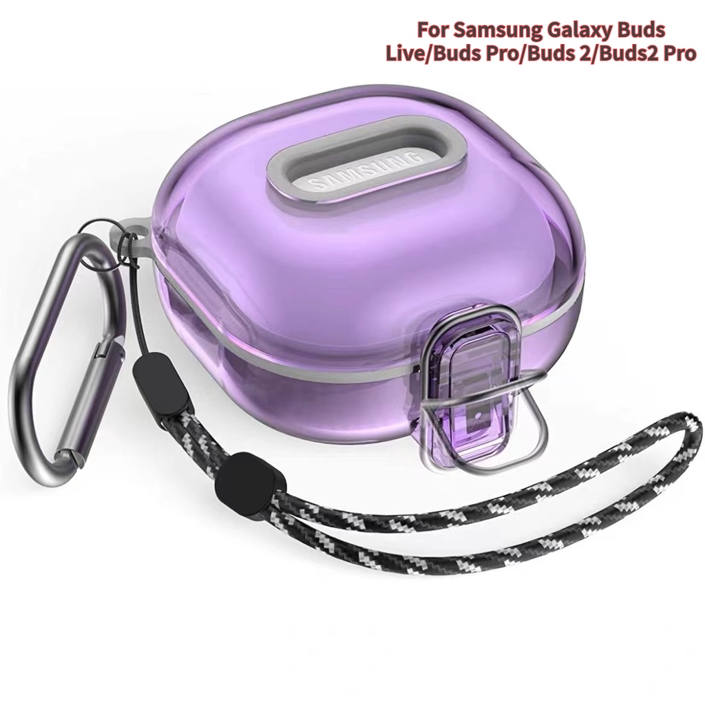 SAMSUNG เคสหูฟัง TPU แบบใส กันน้ํา กันตก สําหรับ Galaxy Buds Live 2 2Pro Pro FE