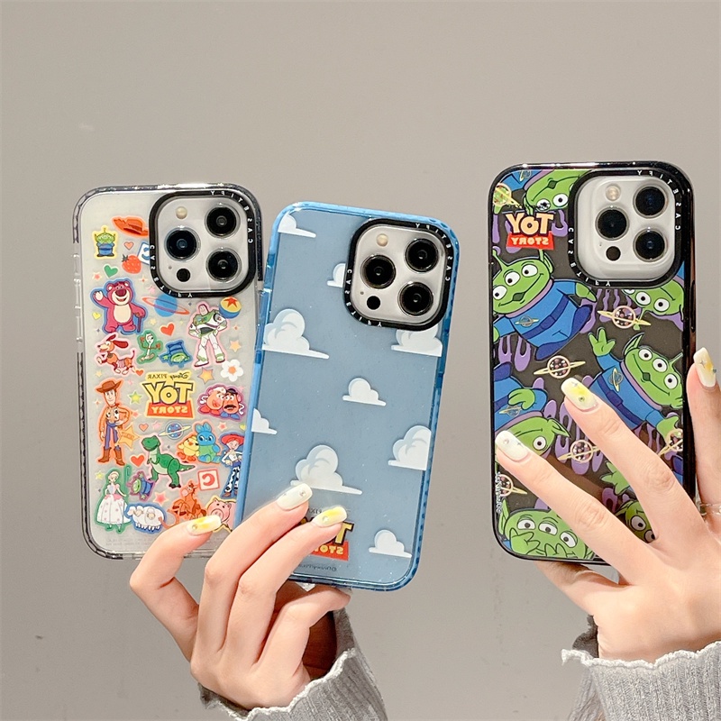 Casetifg เคสโทรศัพท์ซิลิโคน TPU ใส แบบนิ่ม ลาย Toy Story กันกระแทก สําหรับ iPhone 15 11 12 13 14 Pro Max