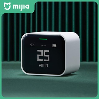 Qingping Air เครื่องตรวจจับ Lite Retina Touch หน้าจอ IPS Touch Pm2.5 Mi Home APP Control Air Monitor ทำงานร่วมกับ Apple homekit เครื่องฟอกอากาศ