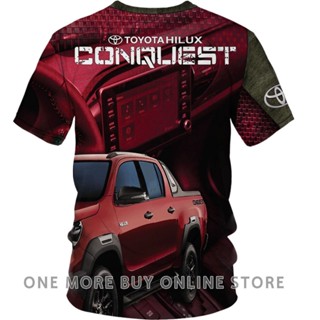 เสื้อยืด พิมพ์ลาย TOYOTA HILUX CONQUEST สําหรับผู้ชาย