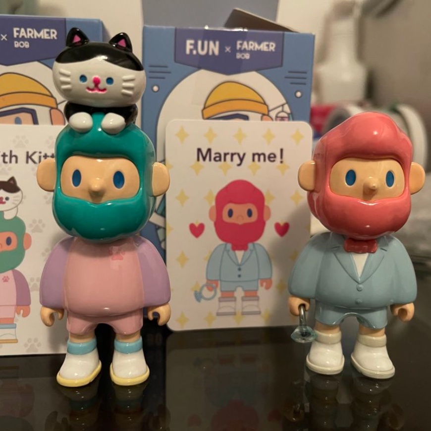ของแท้F.UN Farmer Bob V1 Boyfriend Series ยืนยันรูปตุ๊กตาเครื่องประดับของขวัญ