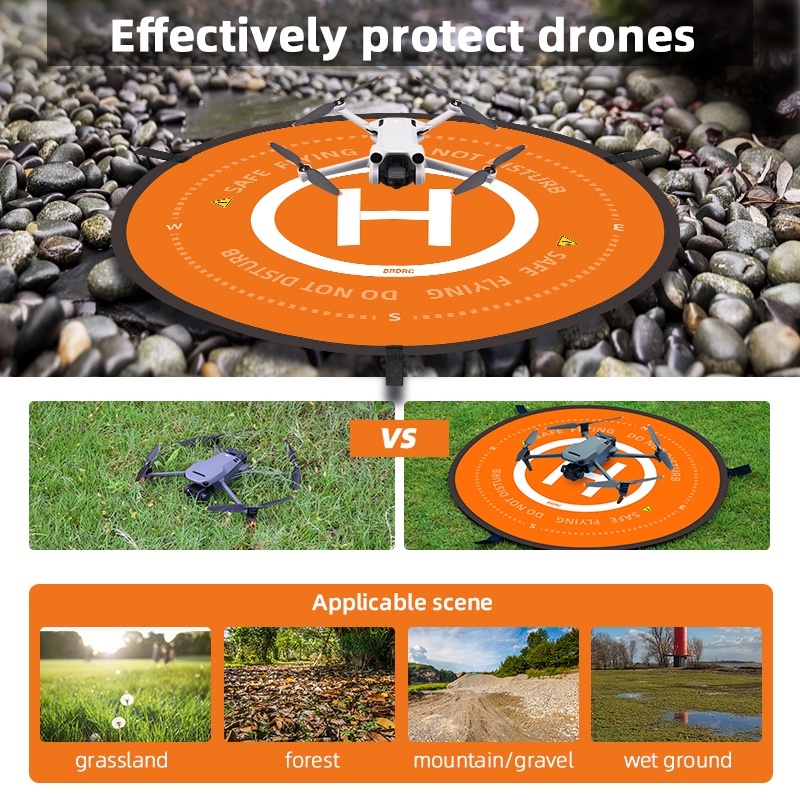 พับ Landing Pad สําหรับ DJI AVATA/AVATA 2/MINI 3 Pro/MINI 4 Pro/NEO/FLIP/MINI 3/MINI 4K Drone ที่จอดรถผ้ากันเปื้อนสําหรับ DJI Mavic Pro/AIR 2/2/MINI 2 Drone อุปกรณ์เสริม