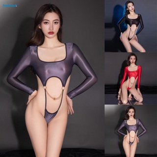 【HODRD】Bodysuit Buttockless G-String Hips Hollow Jumpsuit Leotard Lingerie Long【Fashion】