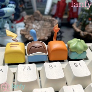 LANFY Computer Peripherals Elves Keycaps Cartoon Mechanical Keyboard Pikachu Keycaps R4 Anime For Cherry MX Personality Tail Pokemon Festival Gift Keyboard Key Cap