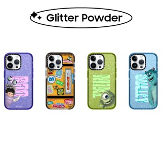 Bling Glitter CASETiFY Disney และ Pixars Monsters, Inc. เคสซิลิโคน TPU สําหรับ iPhone 11 12 13 14 Pro Max