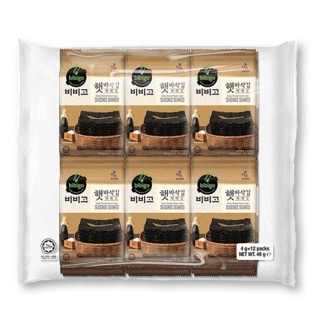 บิบิโก สาหร่ายเกาหลีปรุงรส 4 กรัม x 12 ชิ้น รหัส : 897621