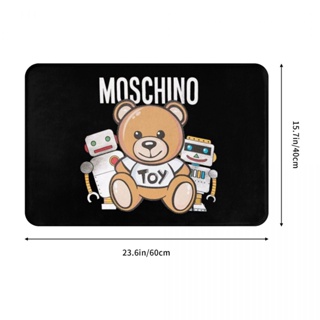 ใหม่ พร้อมส่ง พรมเช็ดเท้า ผ้าสักหลาด กันลื่น ดูดซับน้ําได้ดี ลาย Moschino (7) 16x24 นิ้ว สําหรับห้องน้ํา ห้องนั่งเล่น โซฟา ห้องนอน