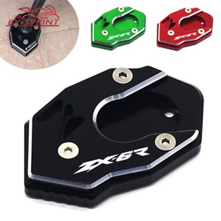 แผ่นต่อขยายขาตั้งรถจักรยานยนต์ CNC คุณภาพสูง สําหรับ KAWASAKI ZX6R ZX-6R z6r 2009-2019