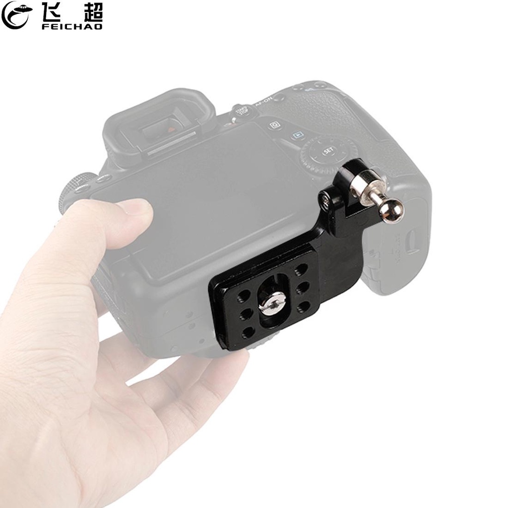 FEICHAO โลหะพับ Quick Release แผ่นยึด 1/4 สกรูสําหรับ Canon สําหรับ Nikon สําหรับ Sony กล้อง Pentax DSLR Sin