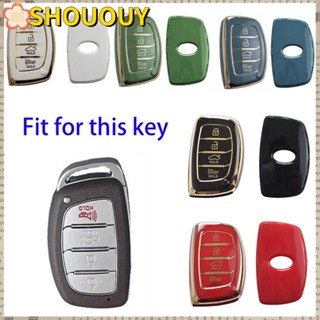 Shououy เคสรีโมตกุญแจรถยนต์ พลังงานแสงอาทิตย์ สําหรับ Hyundai Ix25 Ix35 I10 I20