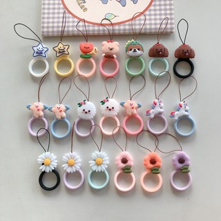 สายคล้องหูฟังบลูทูธ ลายการ์ตูนดอกไม้น่ารัก สําหรับ iPhone AirPods