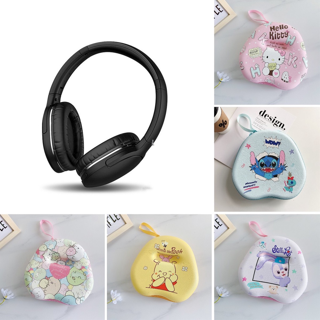 สําหรับ Baseus D02 Pro เคสหูฟังการ์ตูนตลก Snoopy สําหรับ Baseus D02 Pro ชุดหูฟัง Earpads กระเป๋าเก็บ