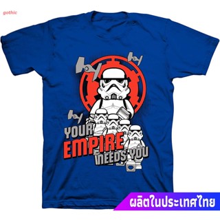 TOP CT gothic เสื้อยืดผู้ชายและผู้หญิง LEGO Star Wars Stormtrooper Your Empire Needs You Trooping Youth T-Shirt Popular