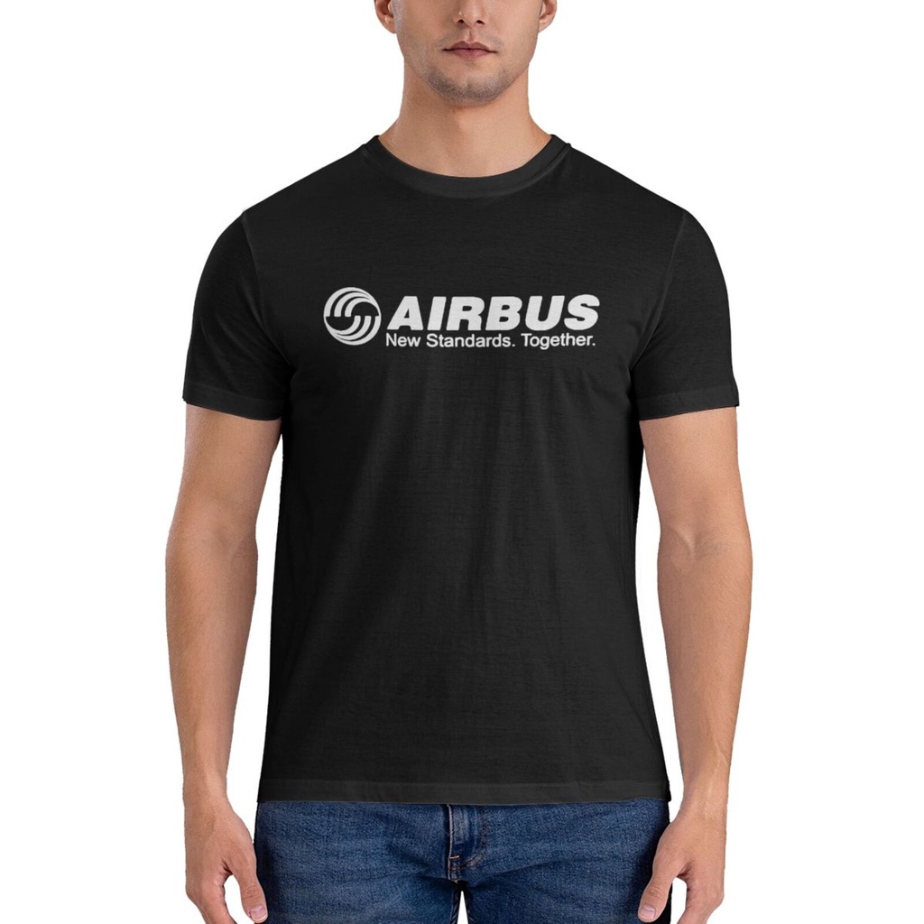 คุณภาพสูง Airbus Aerospace Aviation Aviation เสื้อยืดผ้าฝ้ายแท้ Man