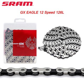 Sram GX Eagle โซ่พาวเวอร์ 1X12S 12 ความเร็ว 12V 126L GX สีเงิน สีขาว สําหรับจักรยานเสือภูเขา