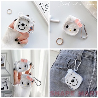 เคสหูฟังบลูทูธ คริสตัลใส แบบนิ่ม กันกระแทก สําหรับ QCY AilyPods