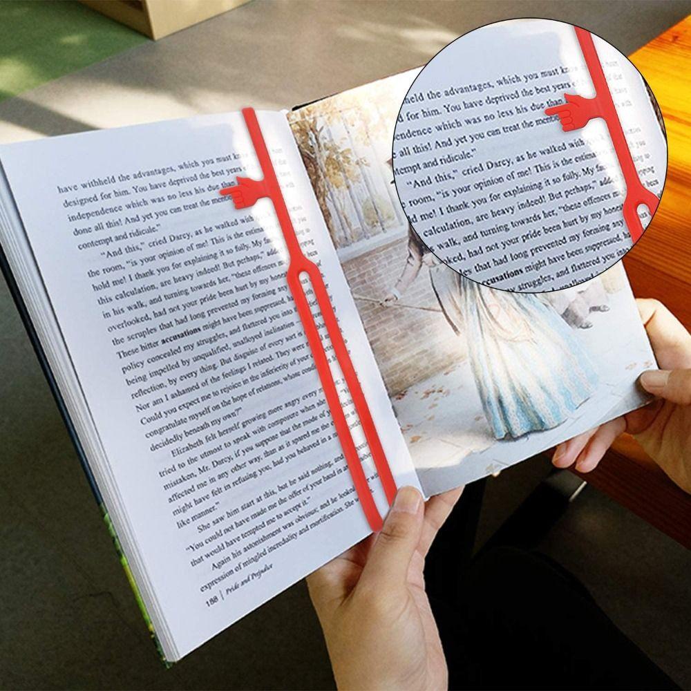 ICRAFT 5PCS Finger Pointing Bookmark นักเรียนของขวัญ Pagination Mark ตัวชี้ซิลิโคนบุคลิกภาพหนังสือคลิป ราคา ถูกที่สุด ดีลบีเคเค แกลเลอรีภาพที่ 7