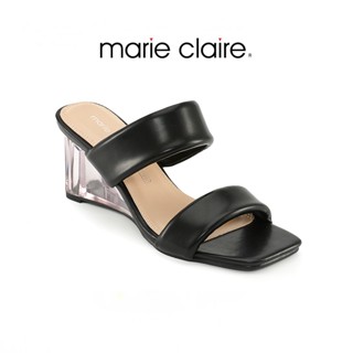 Bata บาจา Marie Claire รองเท้าส้นสูงเปิดส้นแบบสวม สูง 3 นิ้ว สำหรับผู้หญิง รุ่น LISSIE สีดำ 7706381 สีชมพู 7705381