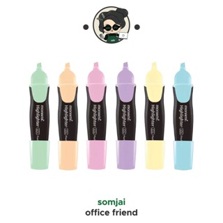 Monami ปากกาเน้นข้อความ รุ่น Grande 604 Pastel 6 สี