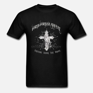เสื้อยืดแขนสั้น คอกลม พิมพ์ลาย Fortis Fortuna Adiuvat แฟชั่นฤดูร้อน สําหรับผู้ชาย