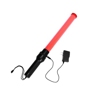 ไฟฉาย ZHB-CC Traffic baton  กระบองไฟจราจร 2 จังหวะ ชาร์จไฟได้ ไฟกระพริบ ไฟค้าง  54 CM  (สีแดง-red)