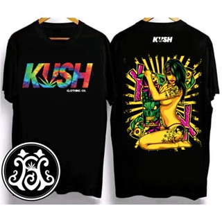 KUSH T เสื้อ STREET croupier หญิงออกแบบใหม่คุณภาพสูงรับประกันเสื้อผ้าสำหรับผู้ชายและผู้หญิง