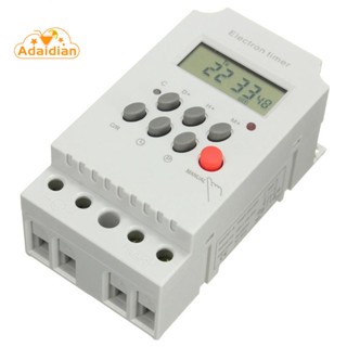 Kg316t-ii Din Rail ไมโครคอมพิวเตอร์สวิตช์ควบคุมเวลาตัวตั้งเวลาควบคุมเวลา AC 220V 25A DIGITAL TIMER SWITCH รีเลย์ควบคุม