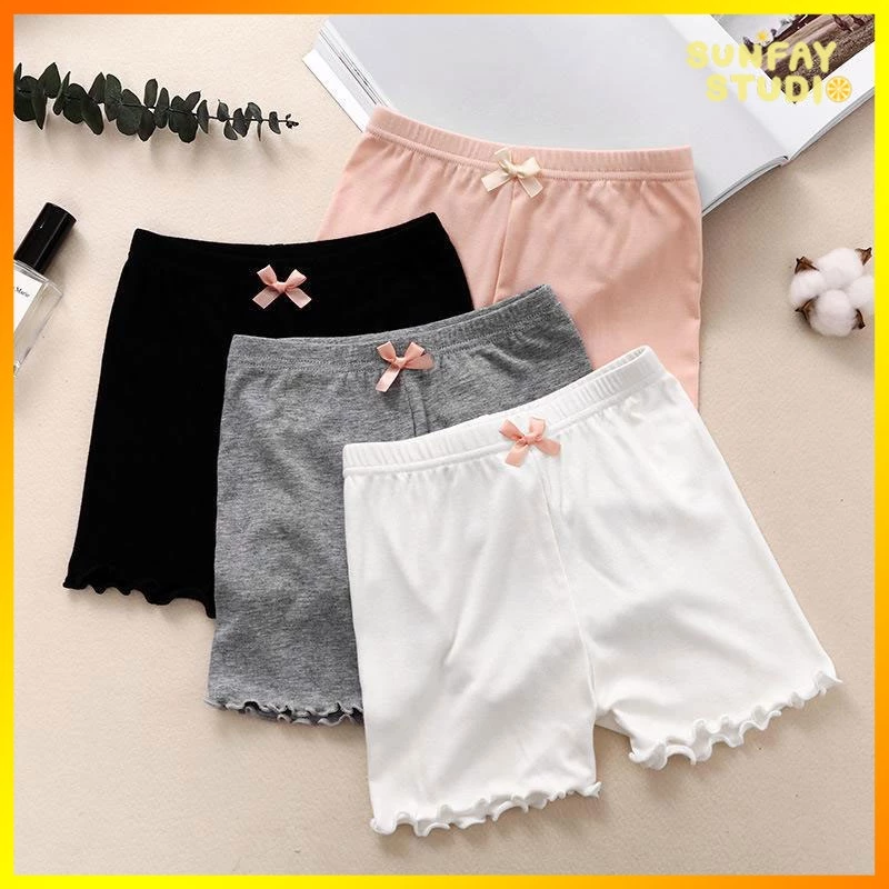เลกกิ้งเด็ก กางเกงซับในของเด็กหญิง ผ้า cotton ผสม spandex มีความยืดหยุ่น ผ้านิ่ม สวมใส่สบาย