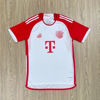 เสื้อบอล Bayern บาเยิร์นขาว2023/2024ใหม่ล่าสุด เนื้อผ้าโพลีเอสเตอร์ เกรดแฟนบอล AAA