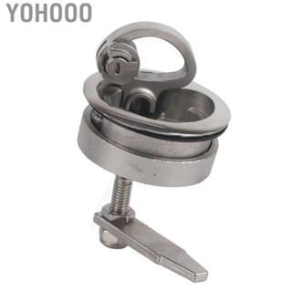 Yohooo Marine Flush Lift Pull Latch  Strong Floor Buckle Hatch Pull Latch Stainless Steel Solid Structure Hard  for Boat