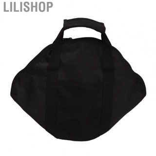 Lilishop Oxford Grill  Carry Bag Durable Frying Pan Bag Case with Side Pockets for Beach Picnic