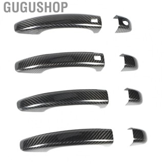 Gugushop Exterior Door Handle Cover  Clear Texture Car Door Handle Protector Smooth Surface Carbon Fiber  Scratch  for Car