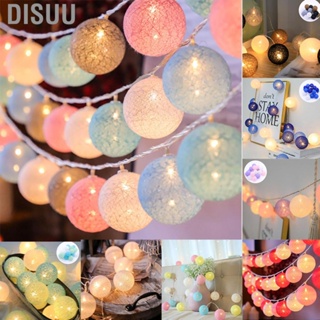 Disuu Coloured Lights  Plastic Ball Christmas New Year Flashing String Light for Decoration