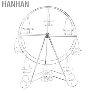 Hanhan Cupcake Stand Ferris Wheel Shaped Iron Display Rack With 9 Accessories