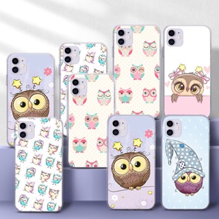 เคสโทรศัพท์มือถือแบบนิ่ม TPU ใส ลายนกฮูกน่ารัก 109U สําหรับ Redmi 6 6A 7 7A 8 8A 9 9A 9C 9T