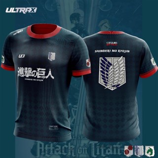 [พร้อมส่ง] เสื้อยืด ลาย baju raya Attack of the Giants Jersey kurta lelaki ขนาด 100 ซม.-160 ซม. สําหรับเด็ก ผู้ใหญ่ XS-3XL