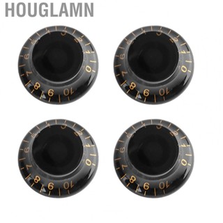 Houglamn Guitar Volume Knob  4 Pcs Control Abrasion Resistant Stable Rotation Easy To Install for Replacement