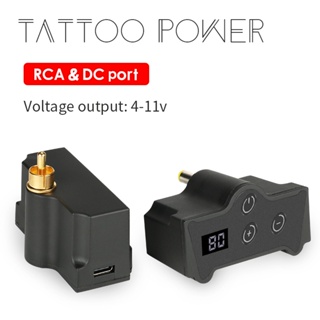 Wx-2 พาวเวอร์ซัพพลายสัก ขนาดเล็ก RCA/DC ปรับได้ ±0.1V ติดทนนาน สําหรับเครื่องสักโรตารี่ ศิลปิน