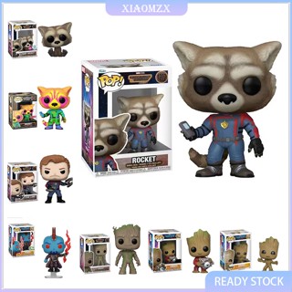 ฟิกเกอร์ Funko POP Guardians of The Galaxy 3 Rocket Raccoon Groot Star Lord Yondu ของเล่นสําหรับเด็ก