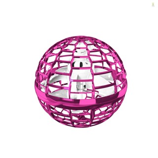 Flt ของเล่นยานพาหนะบินเหนี่ยวนํา หมุนได้ 360 องศา และไฟ RGB สีชมพู สําหรับเด็ก และผู้ใหญ่