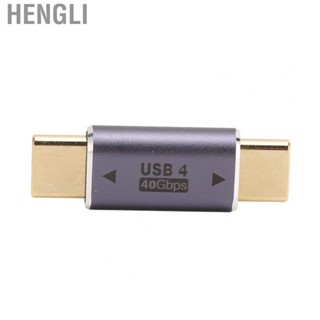 Hengli Type C Male To Male Adapter  Gold Plated PD 100W 8K 40Gbps USB C Male To Male Adapter  for Laptops