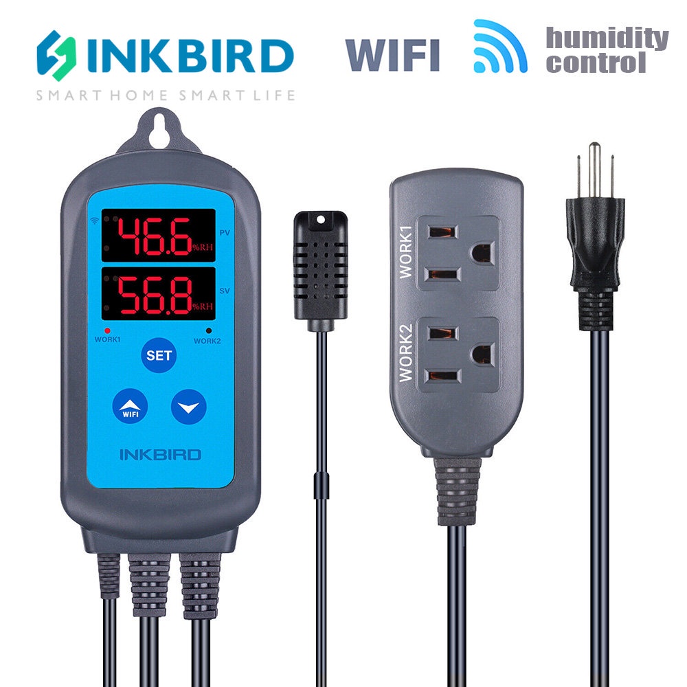 Inkbird IHC-200 WIFI ดิจิตอล AC 110-220V เครื่องควบคุมความชื้น ไข่ฟักไข่ ซีไลฟ์ พาวิลเลี่ยน ความชื้น