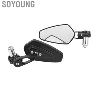 Soyoung Motorcycle Rear View Mirror  Shockproof 22mm Handlebar Mirror Aluminum Alloy 360 Degree Rotation  for Z125 Pro Z650 Z750 Z800