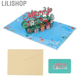 Lilishop 3D Christmas Cards  Paper Materials Christmas Popup Cards  for Gifts