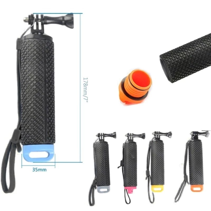ลอยจับใต้น้ํา Selfie Stick ดําน้ํา Action กล้องอุปกรณ์เสริม w Lanyard สําหรับ Insta360 X4/Gopro 13/DJI Action 4/Action 3/DJI OSMO Action 5 PRO