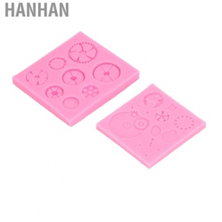 Hanhan Cogs Fondant Mold High Temperature Resistant Gears Cake Silicone Mold for DIY Dessert