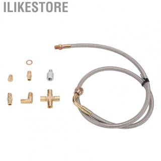 Ilikestore Oil Feed Line Kit 1/8PNT AN4 Fitting Oil Drain Line for T3 T4 T04E T60 T61 T61 T70 Auto Accessories