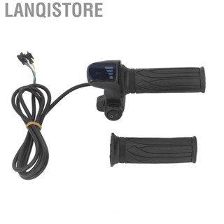 Lanqistore Electric Bike Handle Twist Grip Intuitive  Handle Grips with  Display for Riding Cycling