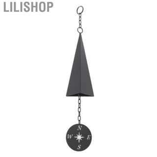 Lilishop Iron Wind Bell Chimes With Compass Indoor Outdoor Decor